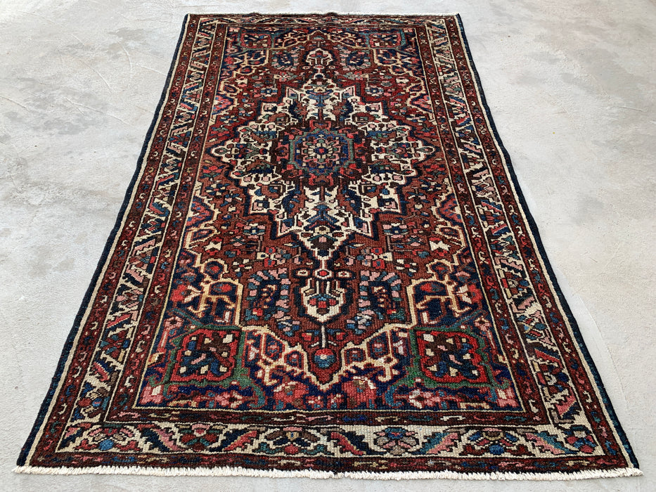 211 x 124 cm Handgeknoopt Perzisch wollen tapijt - Rood medaillon traditioneel karpet - KBHM-673