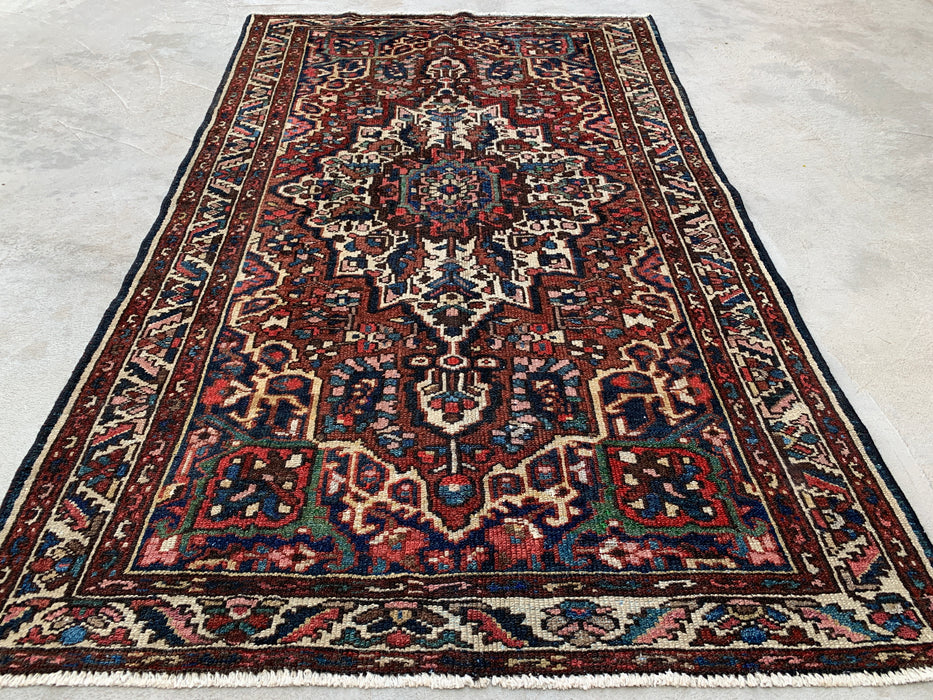 211 x 124 cm Handgeknoopt Perzisch wollen tapijt - Rood medaillon traditioneel karpet - KBHM-673