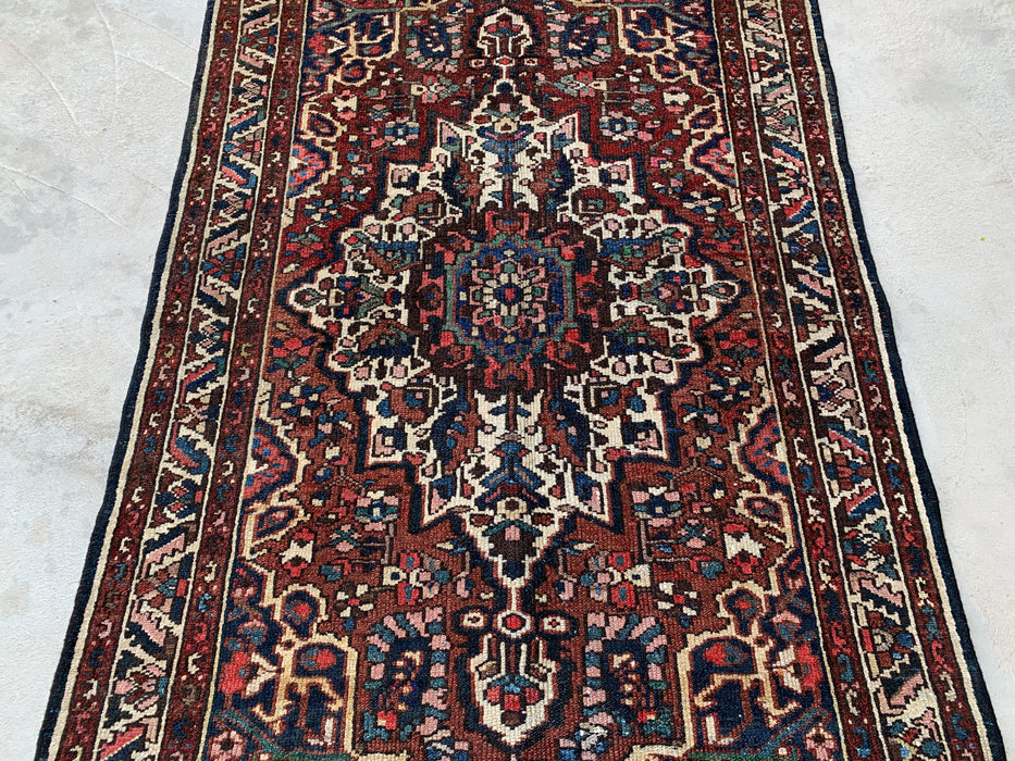 211 x 124 cm Handgeknoopt Perzisch wollen tapijt - Rood medaillon traditioneel karpet - KBHM-673