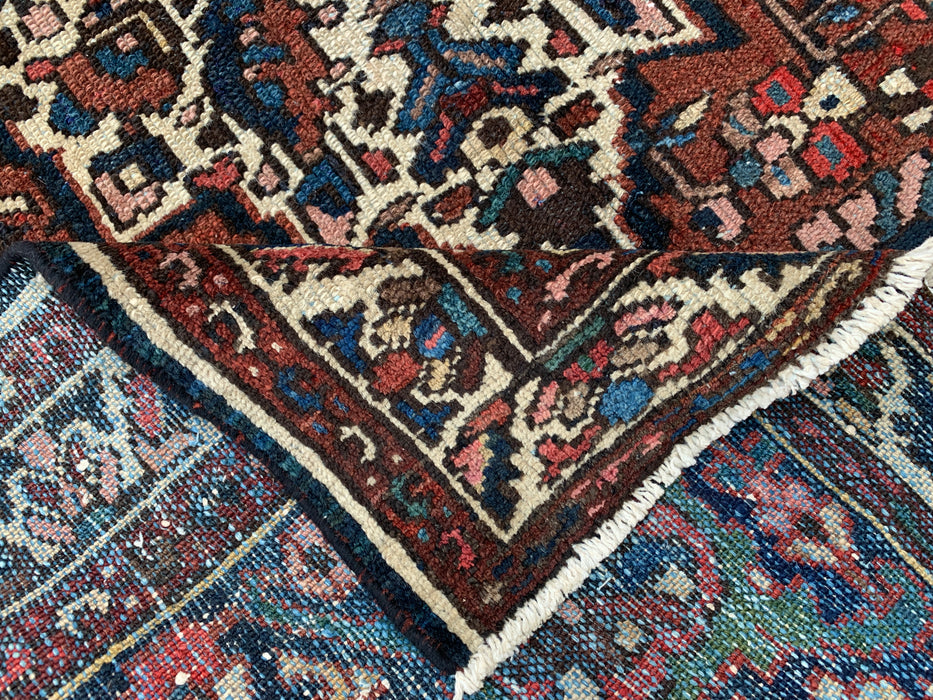 211 x 124 cm Handgeknoopt Perzisch wollen tapijt - Rood medaillon traditioneel karpet - KBHM-673