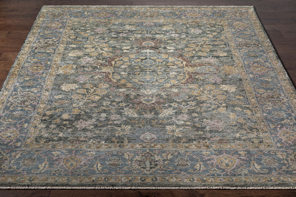 Anatolia Handgeknoopt Vloerkleed — Olijf / Mauve | ANY-2303