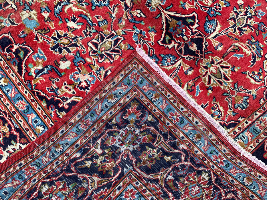 Handgemaakt Perzisch wollen vloerkleed 210x300 cm - Rood bloemrijk medaillon Perzisch stijl vloerkleed - Exacte afmeting 287 x 188 cm - KBHM-679