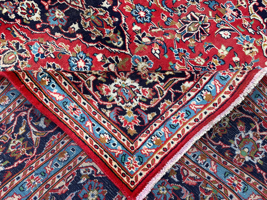 Handgemaakt Perzisch wollen vloerkleed 210x300 cm - Rood bloemrijk medaillon Perzisch stijl vloerkleed - Exacte afmeting 287 x 188 cm - KBHM-679