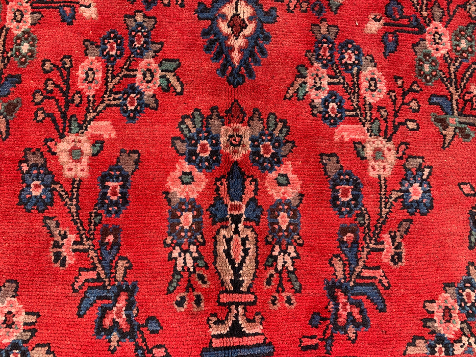 Handgemaakt Perzisch wollen vloerkleed 213x305 cm - Rood bloemrijk medaillon Perzische stijl kleed - Exacte maat 292 cm x 211 cm - KBHM-687