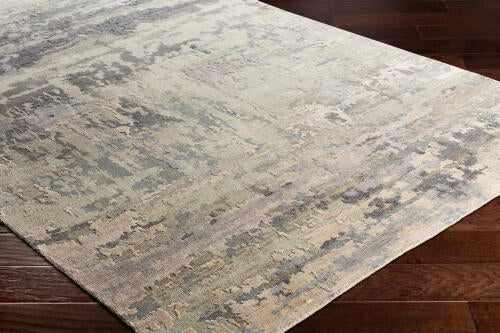 Arte Handgemaakt Wollen & Viscose Vloerkleed — Grijs / Taupe | RTE-2303