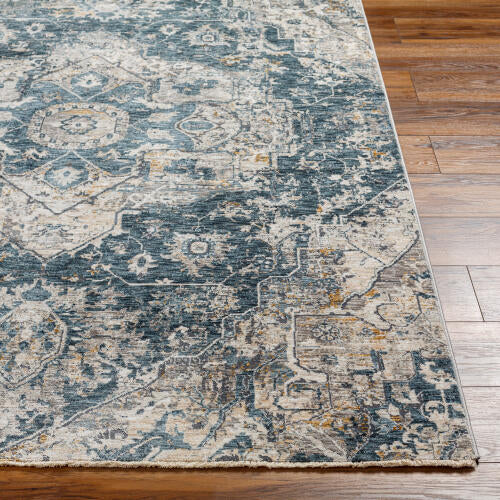 Livabliss Cardiff machinaal geweven vloerkleed — Groenblauw / Grijs | CDF-2307