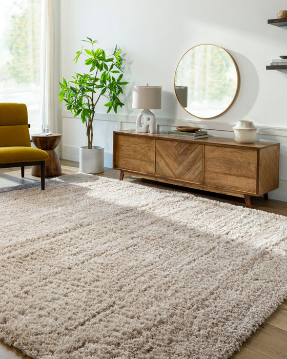 Angora Machinaal Geweven Vloerkleed — Havermout | ANG-2301
