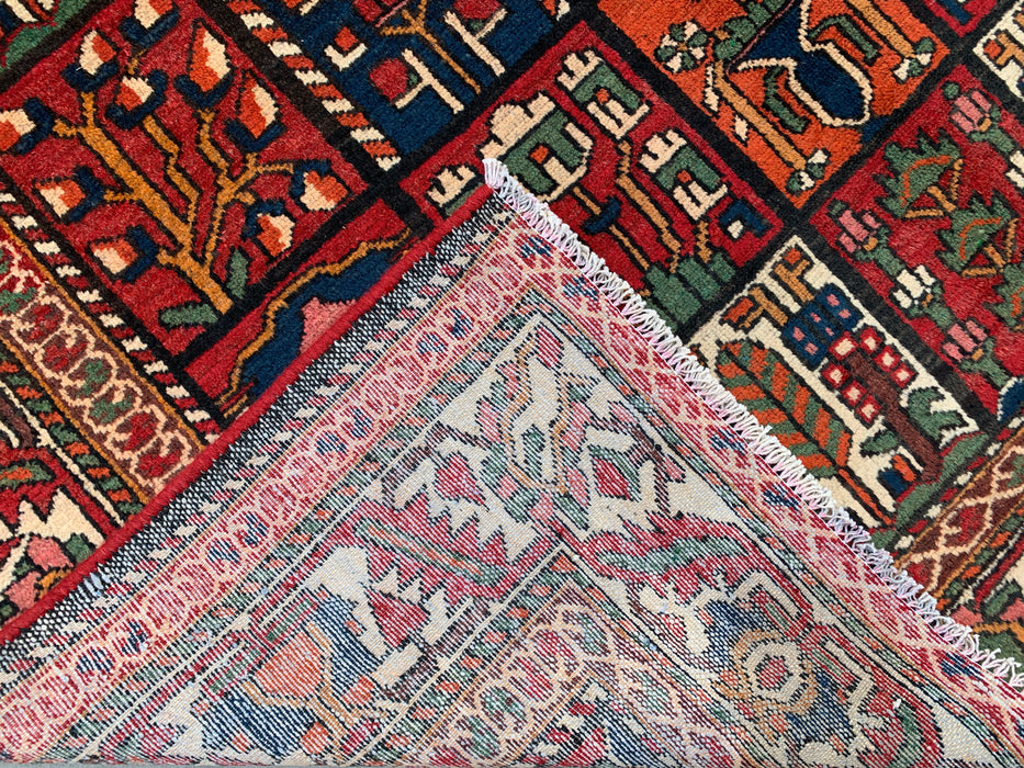 Handgemaakt Perzisch wollen karpet 213x305 - Rood, marineblauw en ivoorkleurig Perzisch tapijt met tribaal patroon - Exacte afmetingen 292 cm x 208 cm - KBHM-700