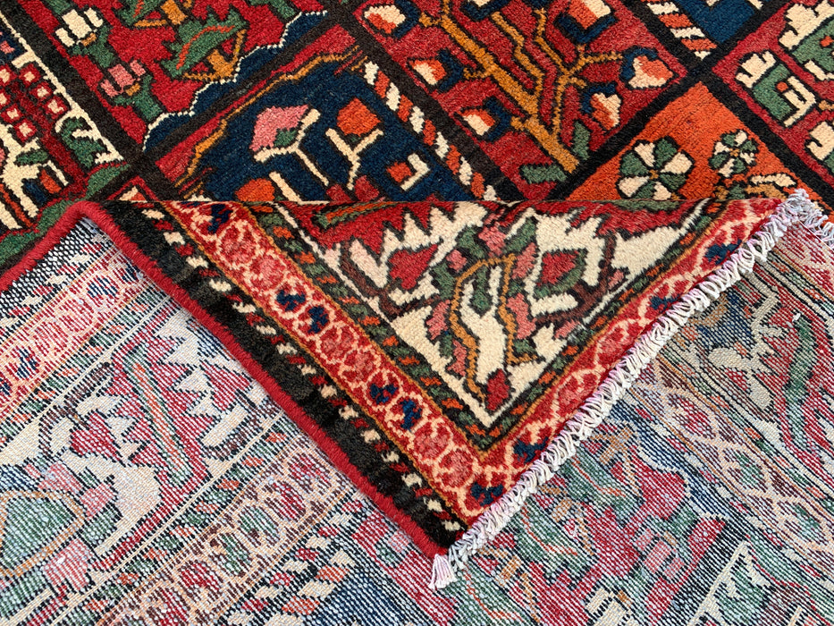 Handgemaakt Perzisch wollen karpet 213x305 - Rood, marineblauw en ivoorkleurig Perzisch tapijt met tribaal patroon - Exacte afmetingen 292 cm x 208 cm - KBHM-700