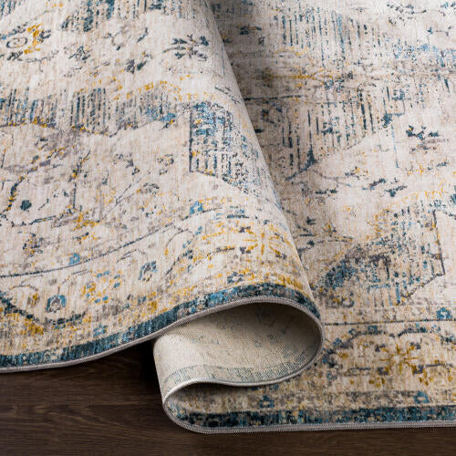 Livabliss Cardiff Machine Woven Rug — Ivory / Multi | CDF-2303 - construction