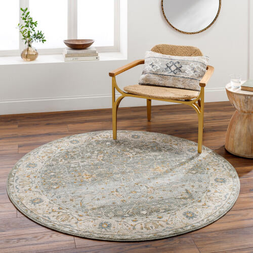 Livabliss Dresden machinaal geweven vloerkleed — Mist / Ivory | DRE-2310