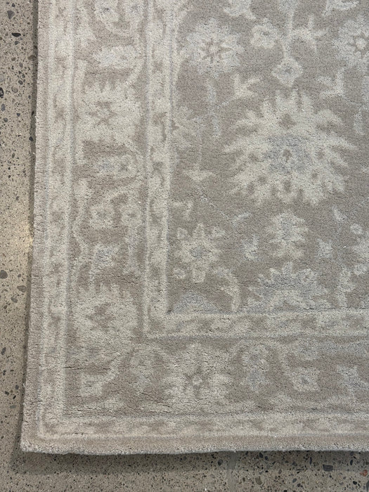 4'x6' Handgetuft tapijt van Nepalese wol - Neutraal