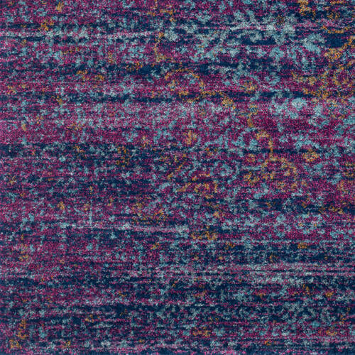 Livabliss Harput Machinaal Geweven Vloerkleed — Marineblauw / Pruim Vintage Look | HAP-1003