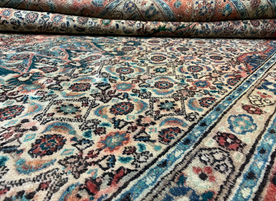 7'x10' Hand-Knotted Persian Teal/Multi Area Rug – KB Rugs 