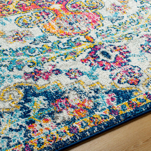 Livabliss Harput Machinaal Geweven Vloerkleed — Veelkleurig Medaillon | HAP-1000