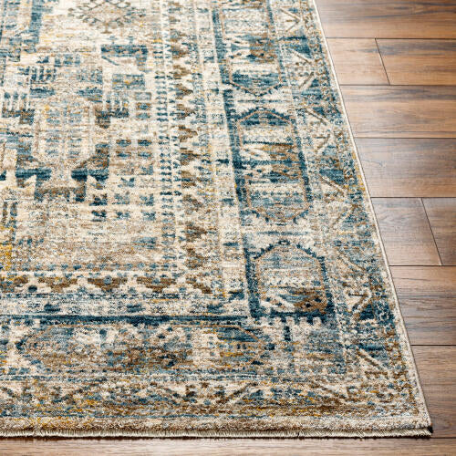 Livabliss Mirabel Machinaal Geweven Vloerkleed — Ivoor / Denim | MBE-2302