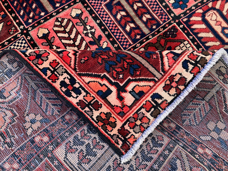 289,5 x 200,6 cm handgeknoopt Perzisch wollen tapijt - Rood, marineblauw & ivoorkleurig geometrisch Perzisch stijl tapijt - KBHM-775