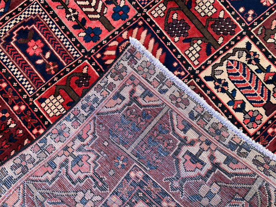 289,5 x 200,6 cm handgeknoopt Perzisch wollen tapijt - Rood, marineblauw & ivoorkleurig geometrisch Perzisch stijl tapijt - KBHM-775