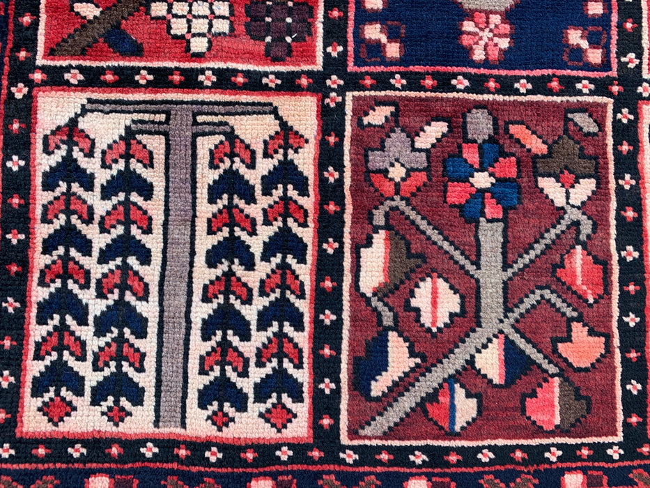 289,5 x 200,6 cm handgeknoopt Perzisch wollen tapijt - Rood, marineblauw & ivoorkleurig geometrisch Perzisch stijl tapijt - KBHM-775