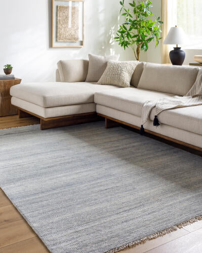 Epic Handmade Wool Rug — Light Blue | EPI-2307 - colour & pattern