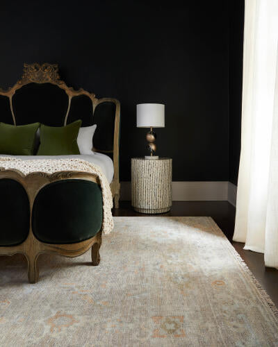 Antalya Handgemaakt Wollen Vloerkleed — Tan / Salie | ANT-2301 - colour & pattern