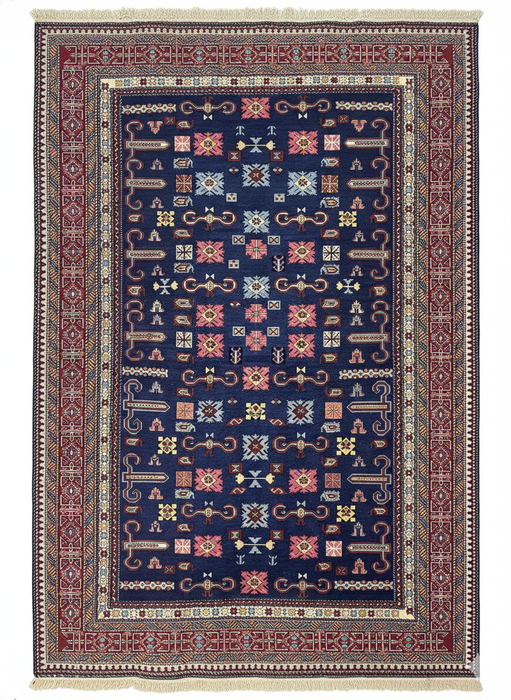 9'x12' handgeknoopt, 100% wollen hoogwaardig Kilim karpet