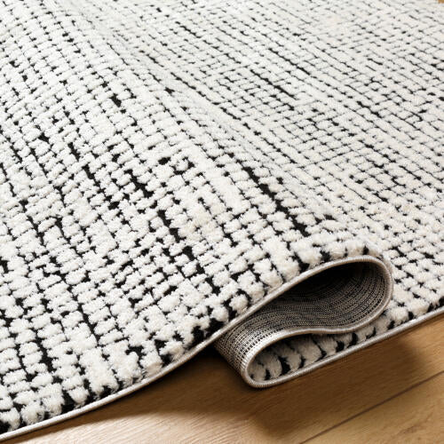 Livabliss Freud Machine Woven Rug — Ivory / Charcoal | FEU-2305 - construction