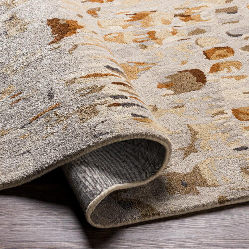 Kavita Handgemaakt Vloerkleed — Zand / Karamel | KVT-2318 - construction