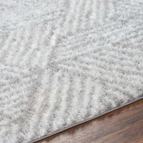 Cloudy Shag Machinaal Geweven Vloerkleed — Lichtgrijs | CDG-2320 no