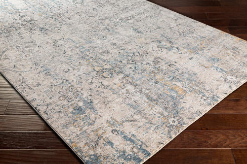 Livabliss Cardiff machinaal geweven vloerkleed — Blauw / Grijs / Ivoor | CDF-2300