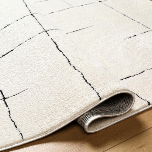 Livabliss Freud machinaal geweven vloerkleed — Ivoor / Zwart | FEU-2300 - construction