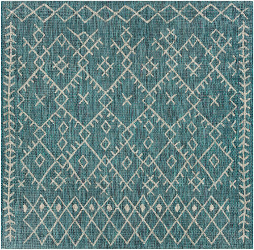 Livabliss Eagean Machinaal Geweven Vloerkleed — Talingblauw / Ivoor | EAG-2330