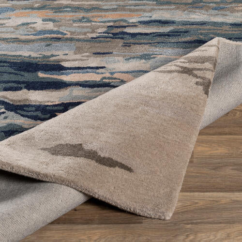 Kavita Handmade Rug — Navy / Taupe | KVT-2302