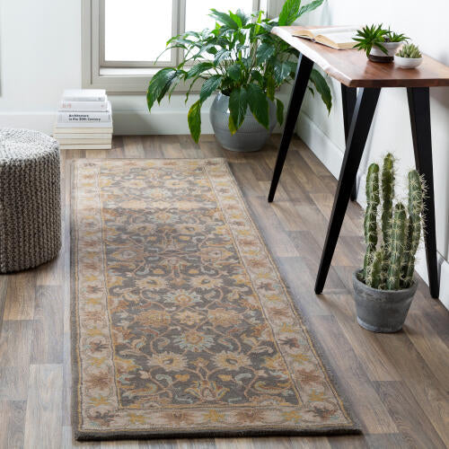 Caesar Handmade Wool Rug — Charcoal / Taupe | CAE-1005