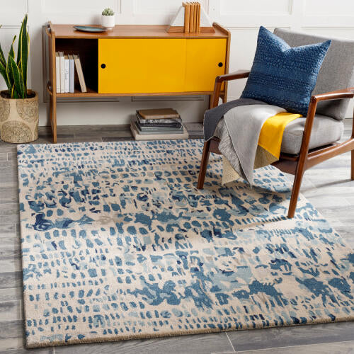 Kavita Handmade Rug — Blue / Ivory | KVT-2316