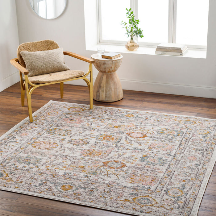 Ankara Machinaal Geweven Vloerkleed — Ivoor / Blush Multi | AKR-2332