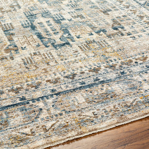 Livabliss Mirabel Machinaal Geweven Vloerkleed — Ivoor / Denim | MBE-2302