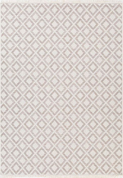 8'x10' Power-Loomed Modern Geometrical Style Beige/Brown Area Rug – KB Rugs