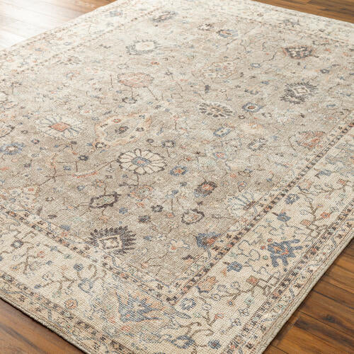 Davina Machine Woven Rug — Gray / Beige | BOCC-2302