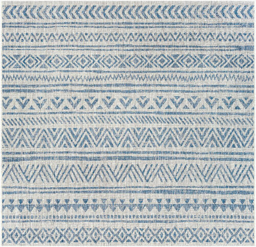 Livabliss Eagean Machinaal Geweven Vloerkleed — Blauw / Taupe | EAG-2306