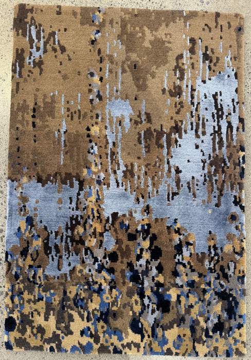 60x90 cm handgeknoopt Nepalees vloerkleed van 100% wol