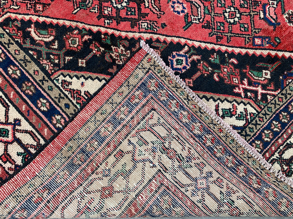 11'8 x 8'7 Handgeknoopt Perzisch wollen tapijt - Koraalrood medaillonontwerp - KBHM-935