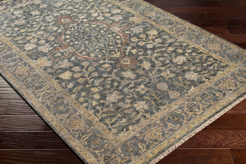 Anatolia Handgeknoopt Vloerkleed — Olijf / Mauve | ANY-2303 - colour & pattern