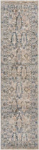 Livabliss Mirabel Machinaal Geweven Vloerkleed — Ivoor / Denim | MBE-2302