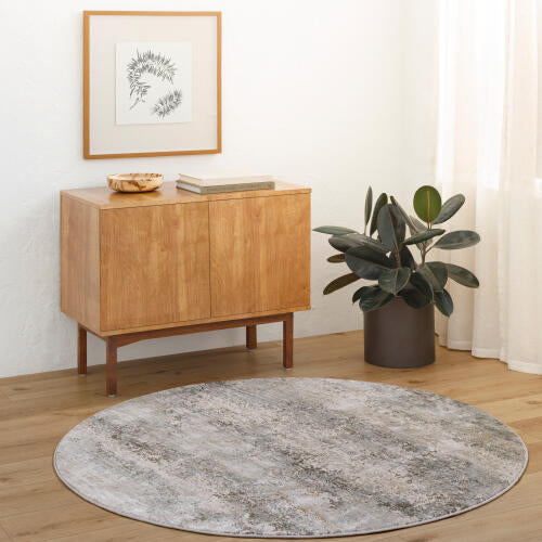 Brunswick Machinaal Geweven Vloerkleed — Grijs / Zand | BWK-2305