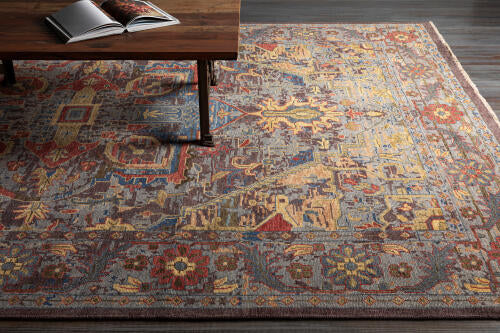 Cappadocia Handgeweven Wollen Vloerkleed — Blauw / Roest Multi | CPP-5022
