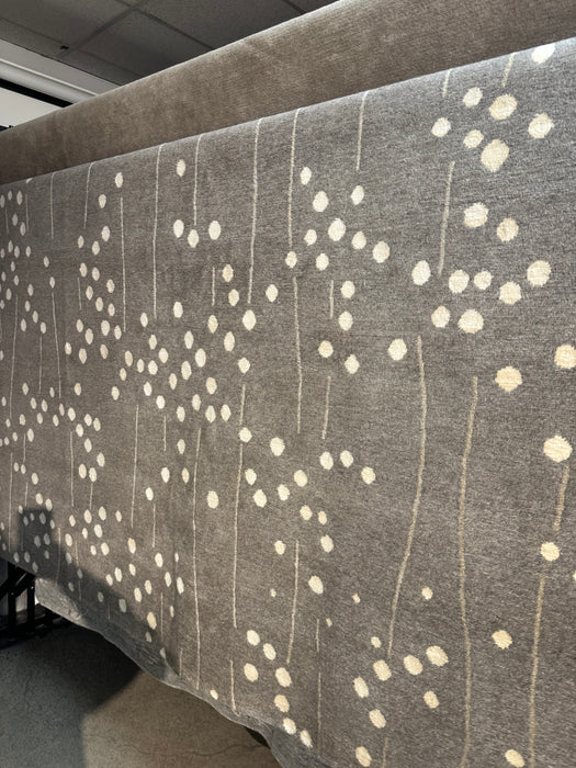 8’x10’ Hoogwaardig geknoopt Tibetaans wollen vloerkleed