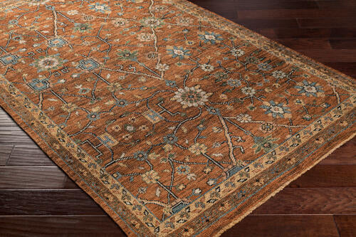 Reign handgemaakt wollen vloerkleed — Roest / Multi | REG-2301