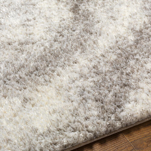 Cloudy Shag Machinaal Geweven Vloerkleed — Off-White / Grijs | CDG-2306