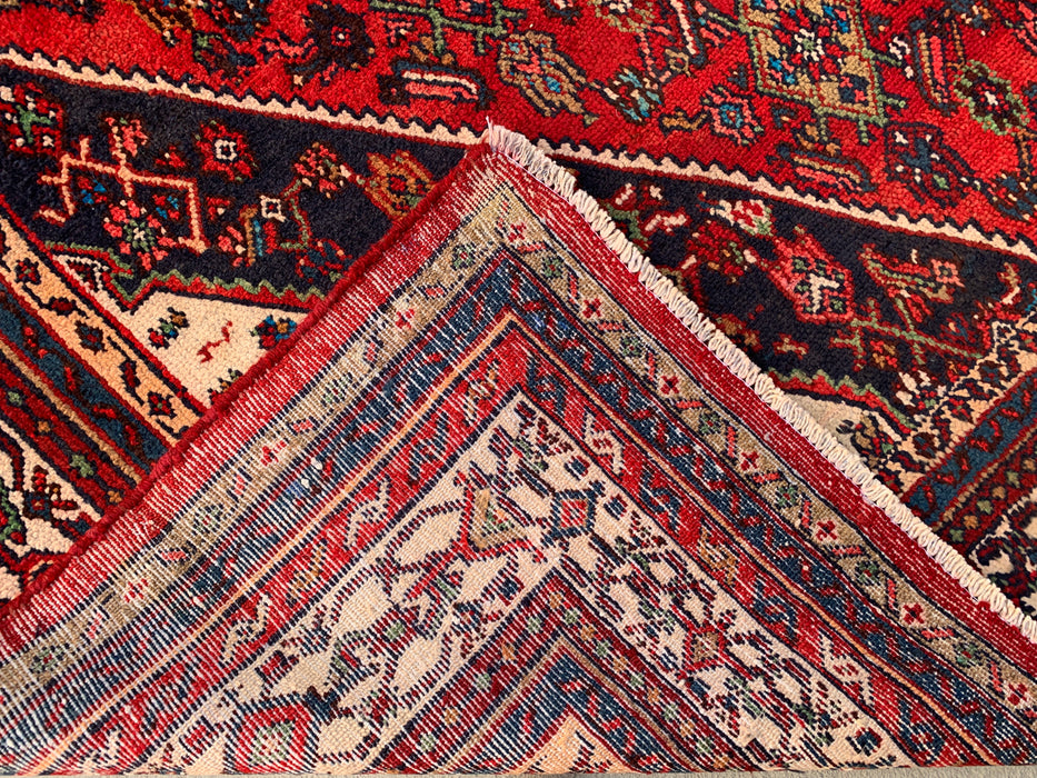 9'9 x 7'10 handgeknoopt Perzisch wollen vloerkleed - Rood medaillonontwerp - KBHM-968